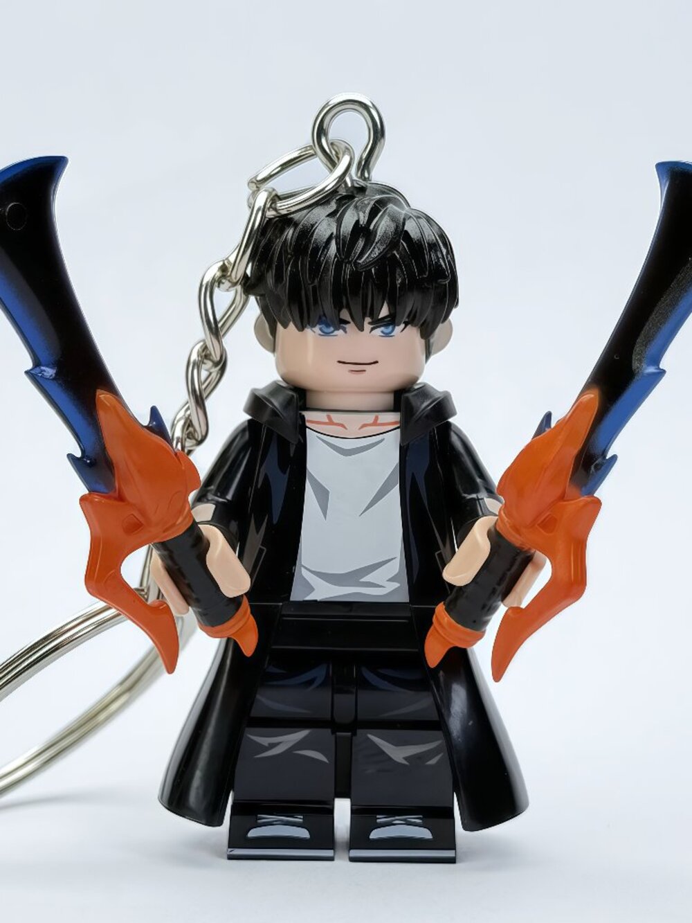 Solo Leveling Sung Jinwoo Custom Minifigure Keychain